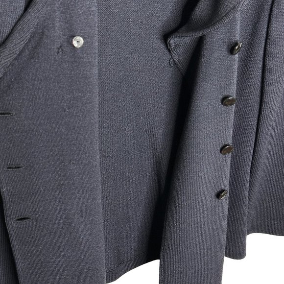 St. John Collection Santana Knit Women's 8 Black Jacket Vintage Four Button - Picture 3 of 16